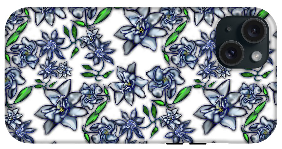 Gardenias on White - Phone Case