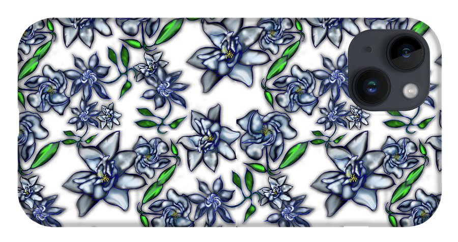 Gardenias on White - Phone Case