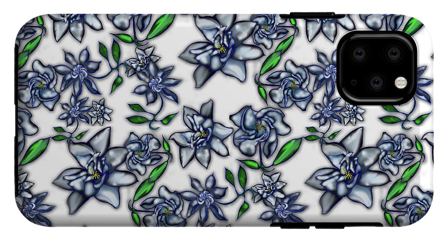 Gardenias on White - Phone Case
