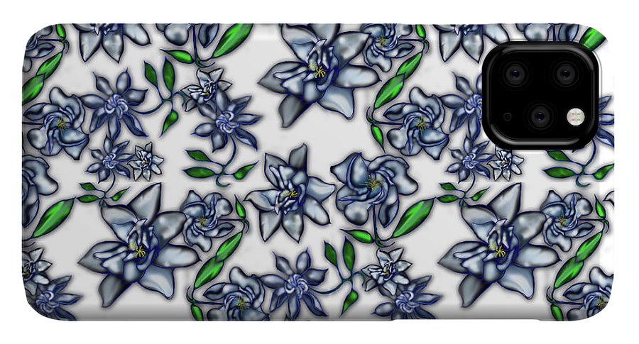 Gardenias on White - Phone Case