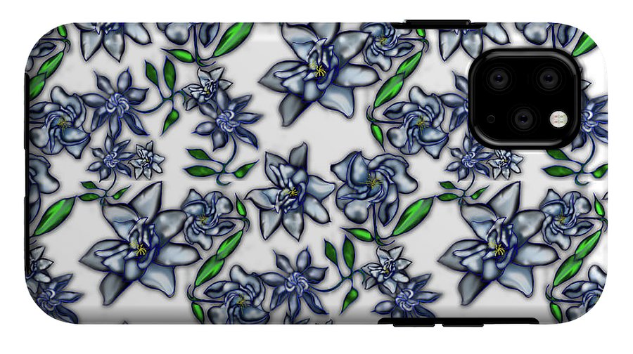 Gardenias on White - Phone Case