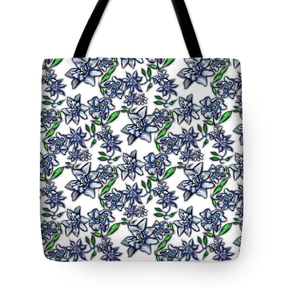 Gardenias on White - Tote Bag