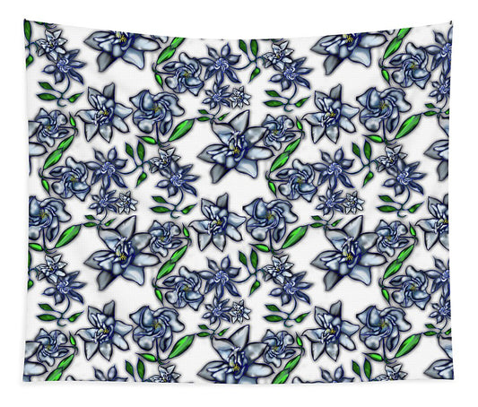 Gardenias on White - Tapestry