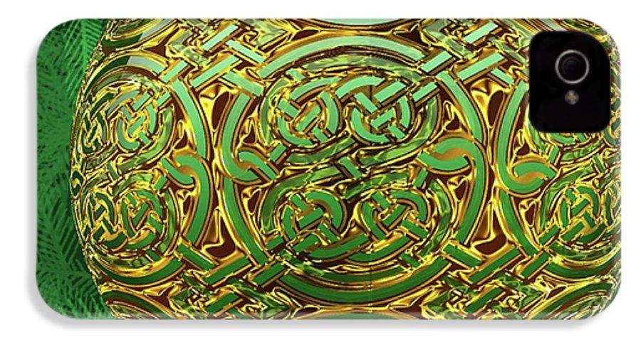 Gold Celtic Christmas Ornament - Phone Case