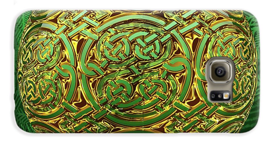 Gold Celtic Christmas Ornament - Phone Case