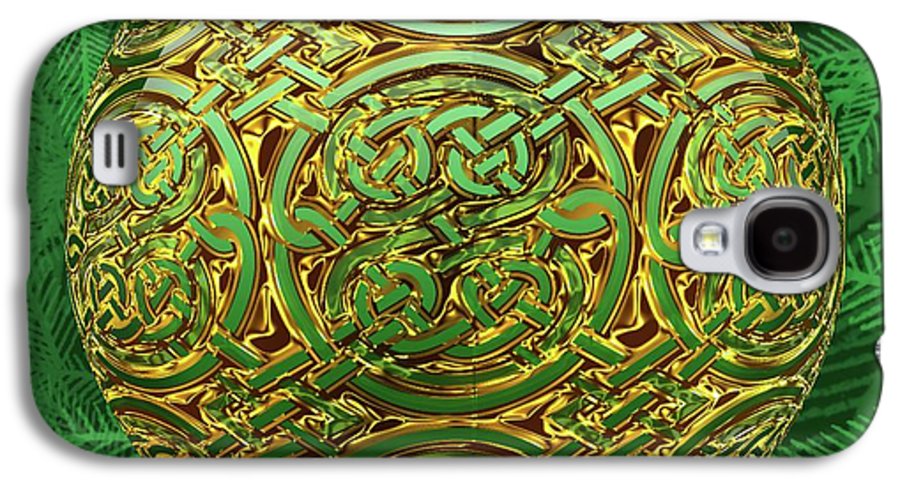 Gold Celtic Christmas Ornament - Phone Case