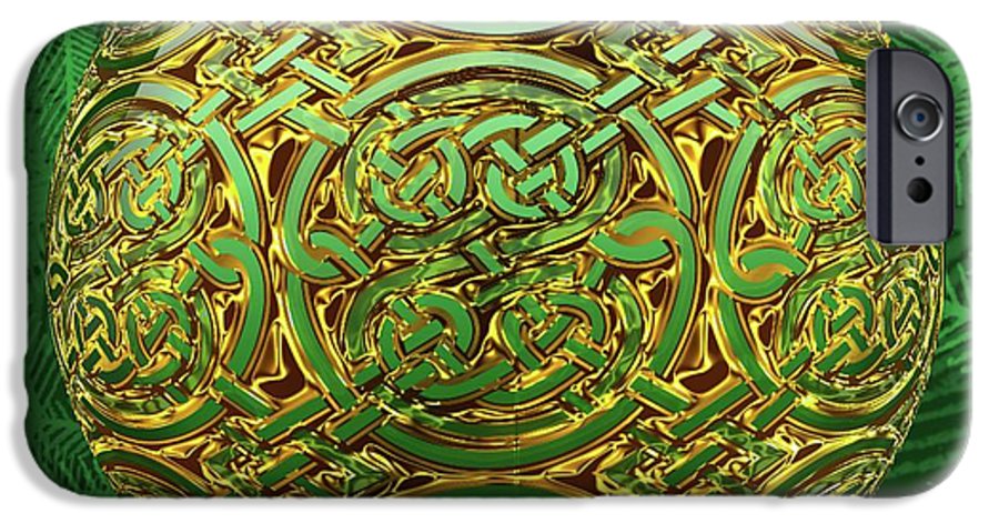 Gold Celtic Christmas Ornament - Phone Case