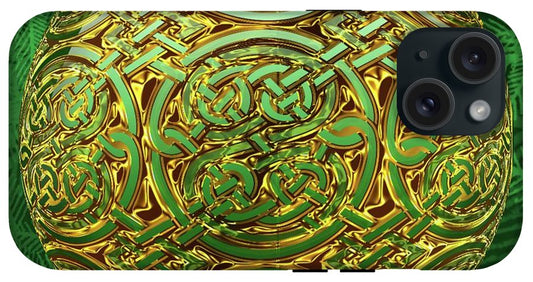 Gold Celtic Christmas Ornament - Phone Case