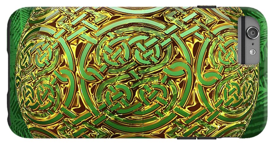 Gold Celtic Christmas Ornament - Phone Case