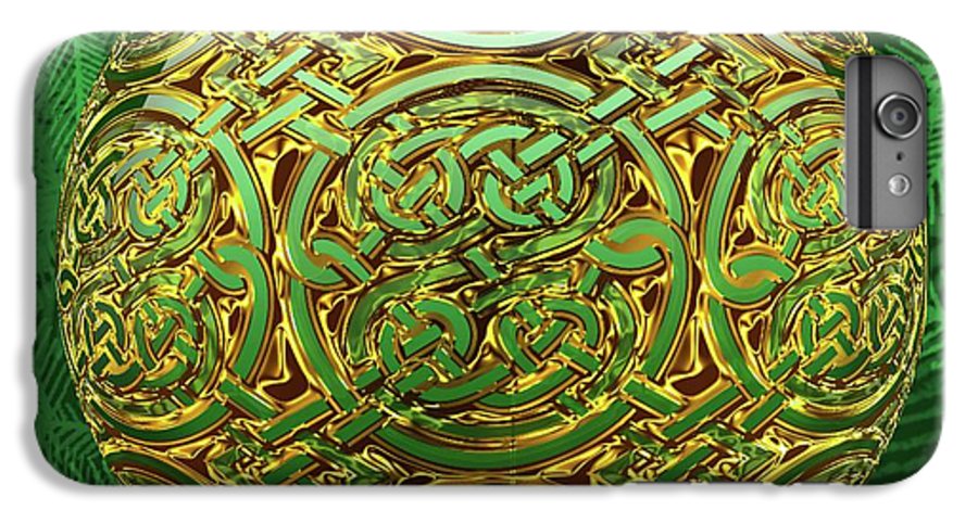Gold Celtic Christmas Ornament - Phone Case