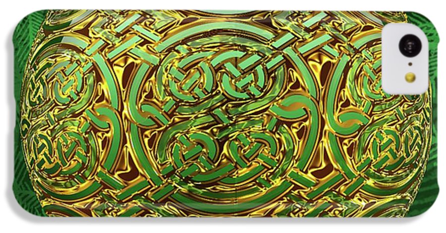 Gold Celtic Christmas Ornament - Phone Case