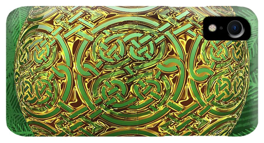 Gold Celtic Christmas Ornament - Phone Case