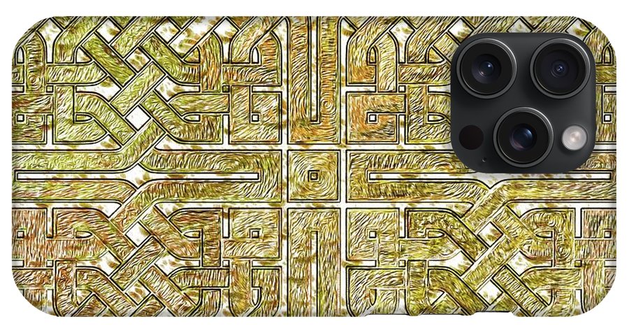 Gold Celtic Knot Square - Phone Case