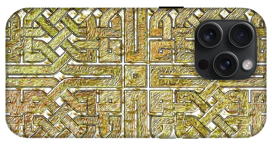 Gold Celtic Knot Square - Phone Case