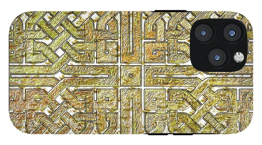 Gold Celtic Knot Square - Phone Case