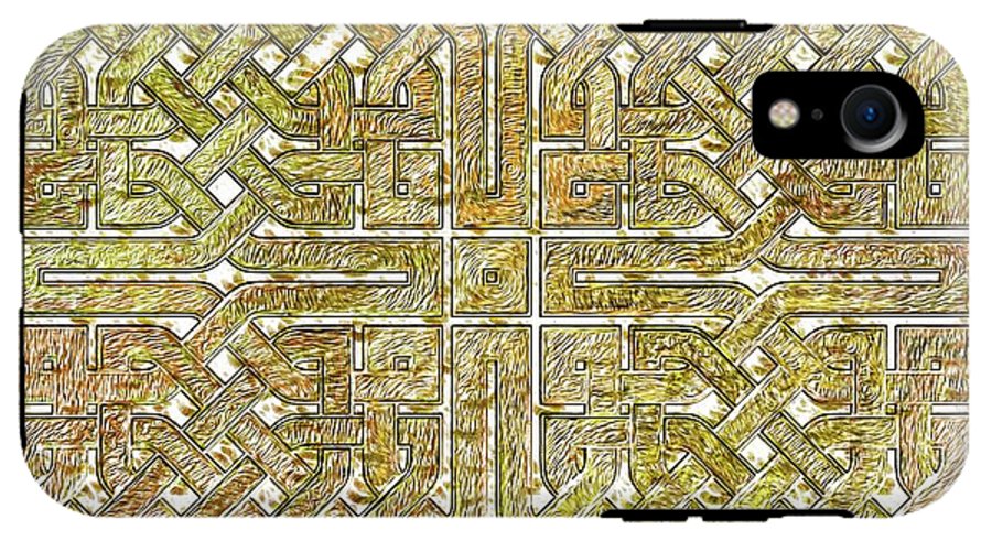 Gold Celtic Knot Square - Phone Case