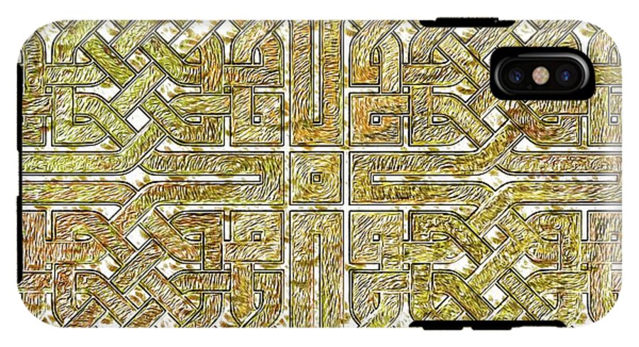 Gold Celtic Knot Square - Phone Case