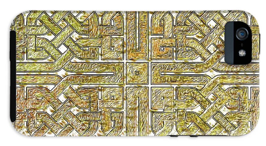 Gold Celtic Knot Square - Phone Case