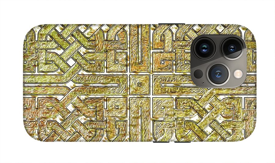 Gold Celtic Knot Square - Phone Case