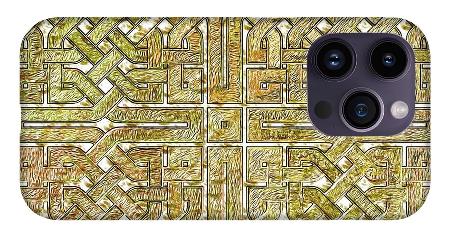 Gold Celtic Knot Square - Phone Case