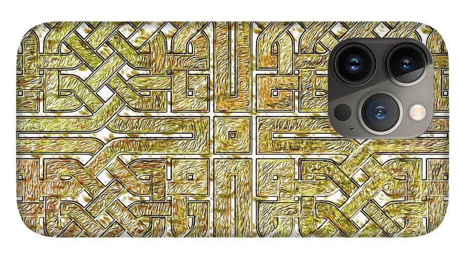 Gold Celtic Knot Square - Phone Case