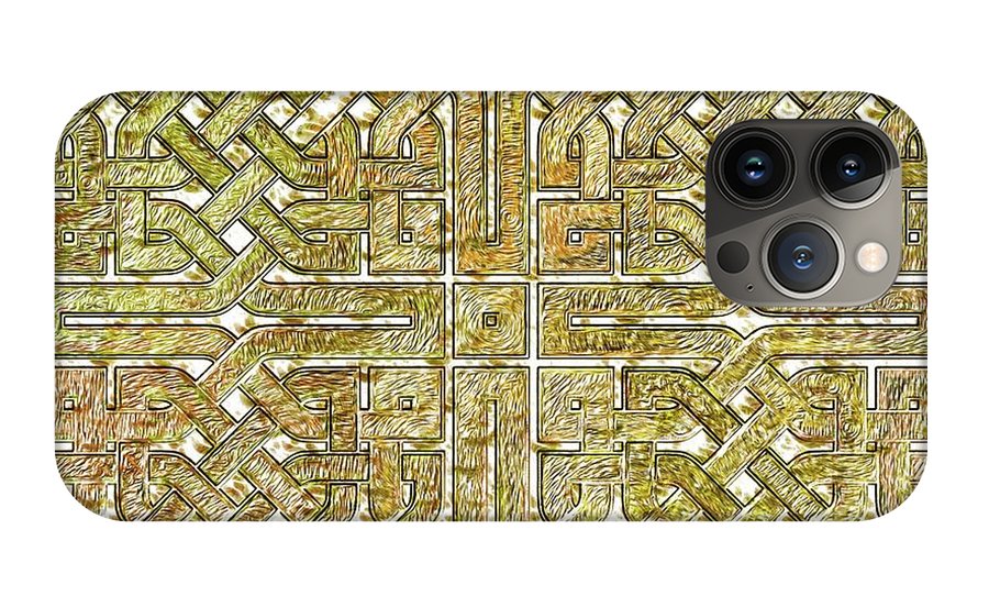 Gold Celtic Knot Square - Phone Case