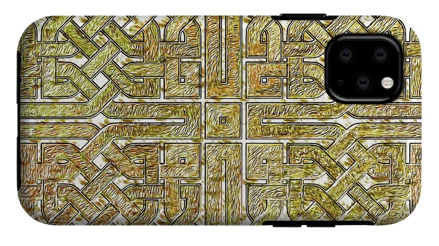 Gold Celtic Knot Square - Phone Case