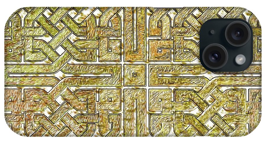 Gold Celtic Knot Square - Phone Case