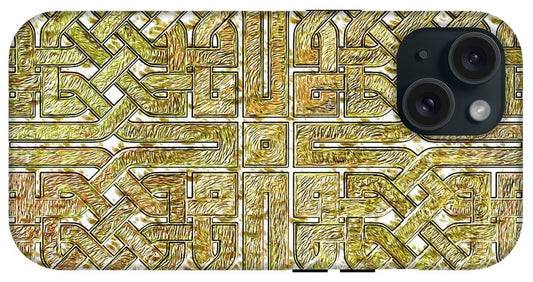 Gold Celtic Knot Square - Phone Case
