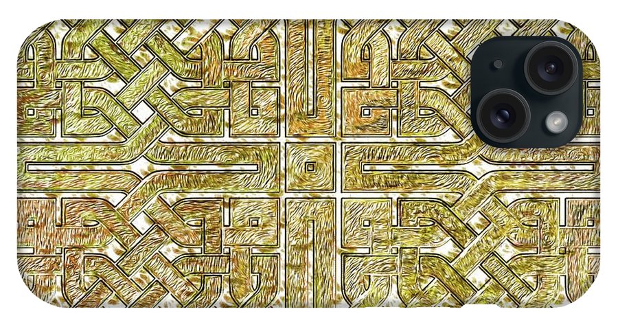 Gold Celtic Knot Square - Phone Case