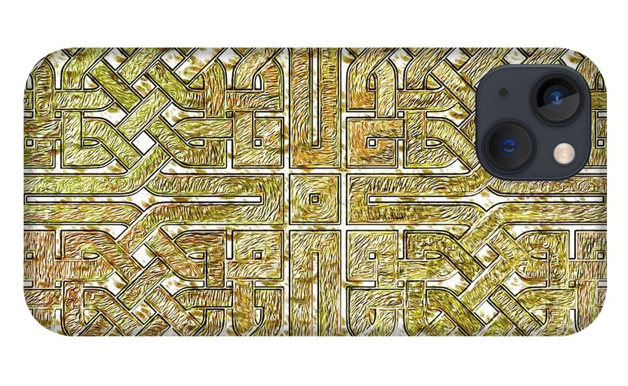 Gold Celtic Knot Square - Phone Case