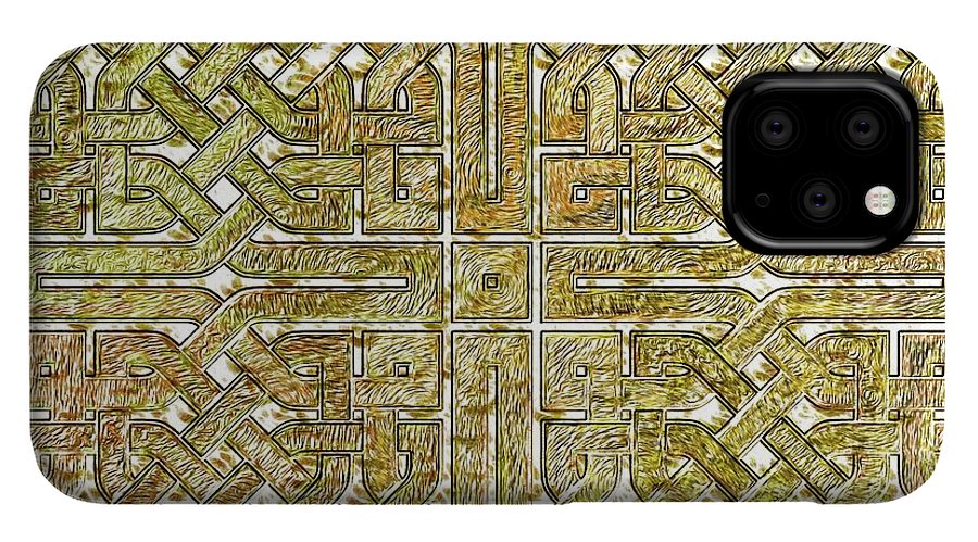 Gold Celtic Knot Square - Phone Case