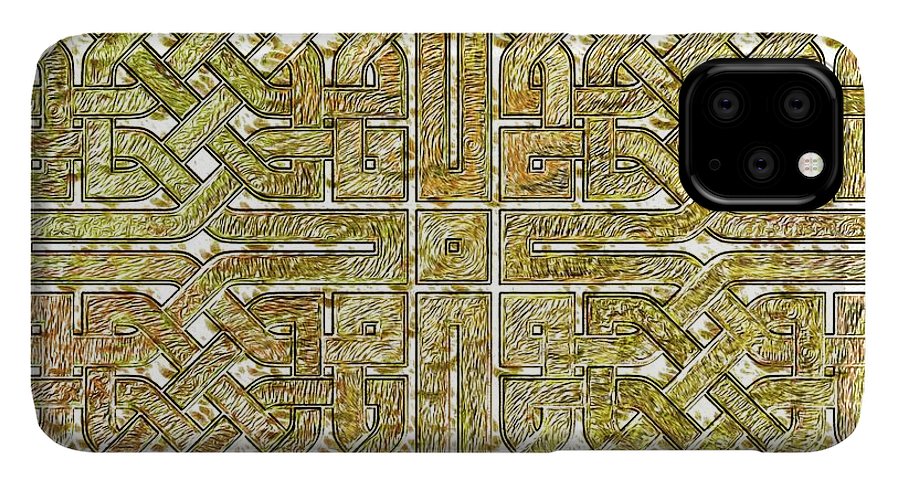 Gold Celtic Knot Square - Phone Case