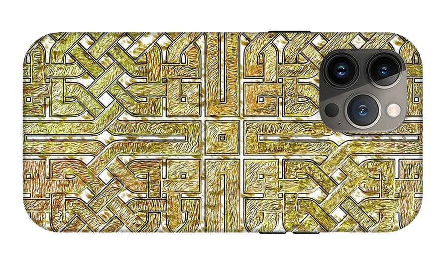 Gold Celtic Knot Square - Phone Case