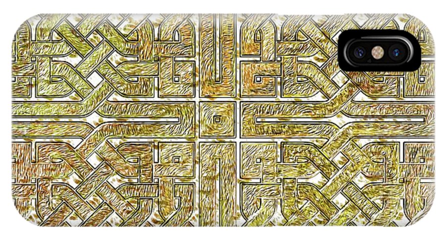 Gold Celtic Knot Square - Phone Case