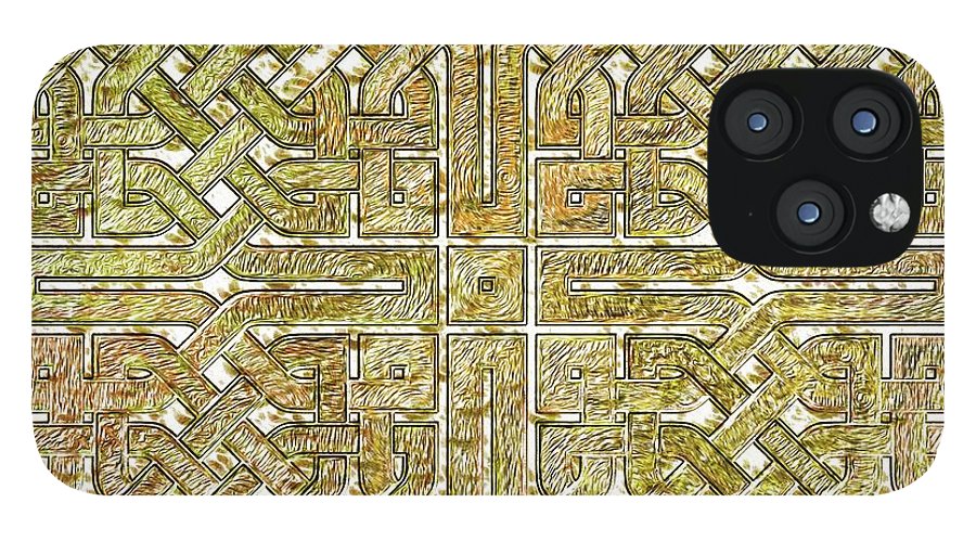 Gold Celtic Knot Square - Phone Case