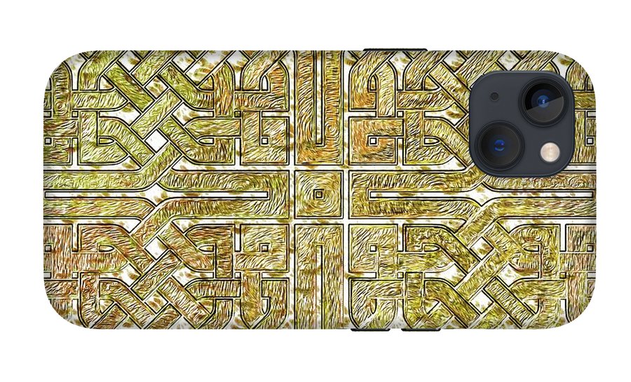 Gold Celtic Knot Square - Phone Case