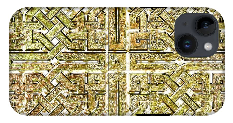 Gold Celtic Knot Square - Phone Case
