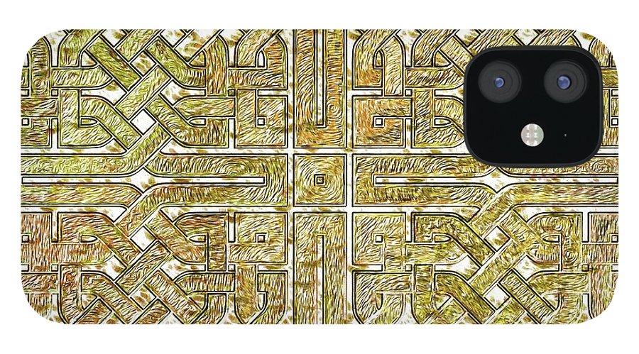 Gold Celtic Knot Square - Phone Case