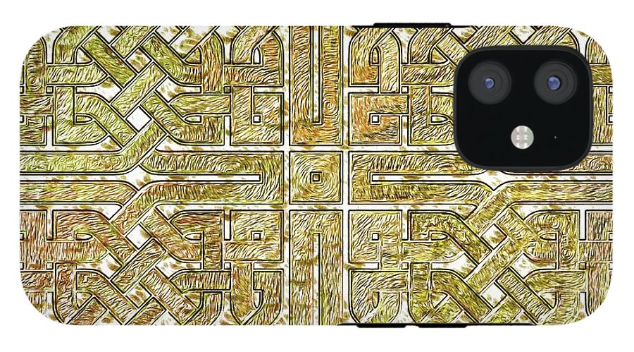 Gold Celtic Knot Square - Phone Case