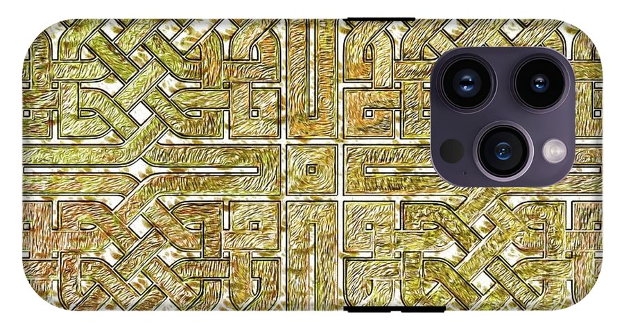 Gold Celtic Knot Square - Phone Case