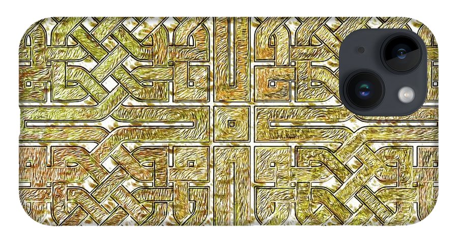 Gold Celtic Knot Square - Phone Case