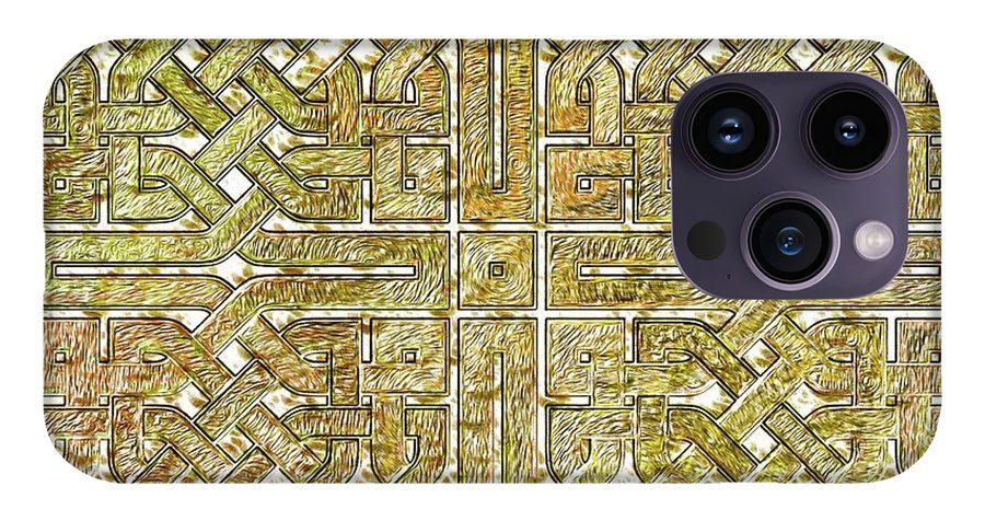 Gold Celtic Knot Square - Phone Case