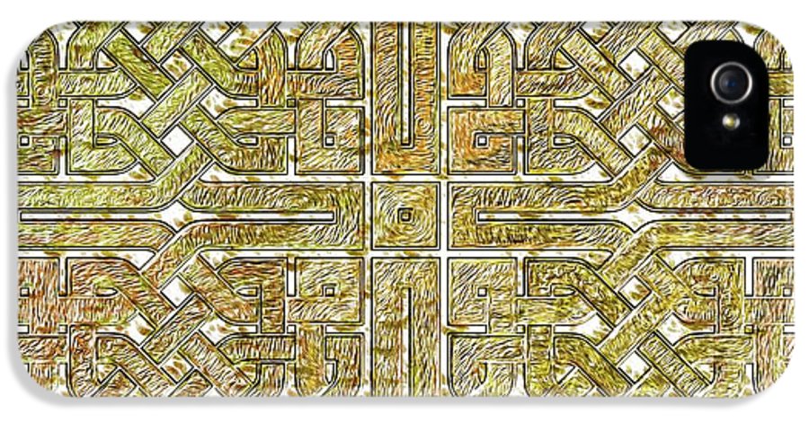 Gold Celtic Knot Square - Phone Case