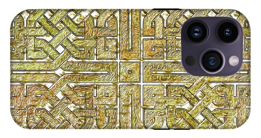 Gold Celtic Knot Square - Phone Case