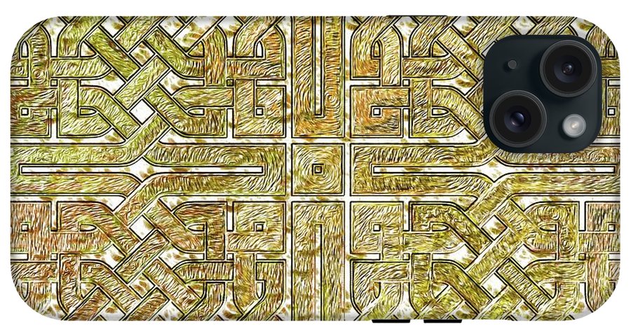 Gold Celtic Knot Square - Phone Case
