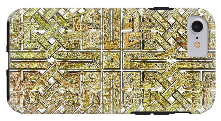 Gold Celtic Knot Square - Phone Case