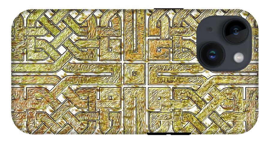 Gold Celtic Knot Square - Phone Case