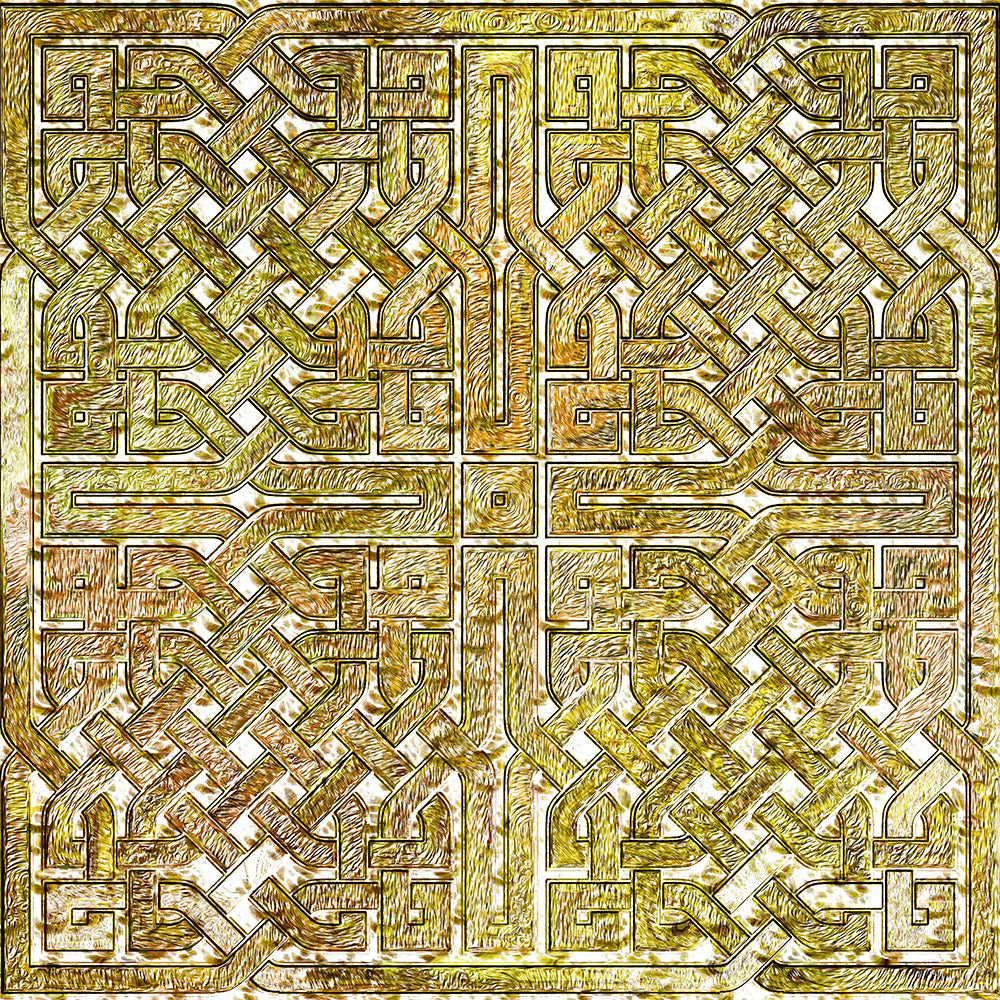 Gold Celtic Knot Digital Image Download
