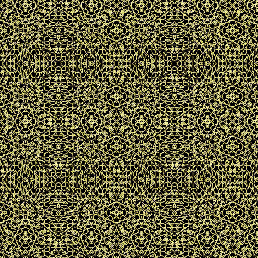 Gold Lace Kaleidoscope Digital Image Download